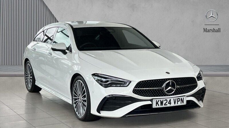 White Used 2024 Mercedes CLA200 AMG Line Premium Estate | £29,077 (Fair price) - Image 1/4