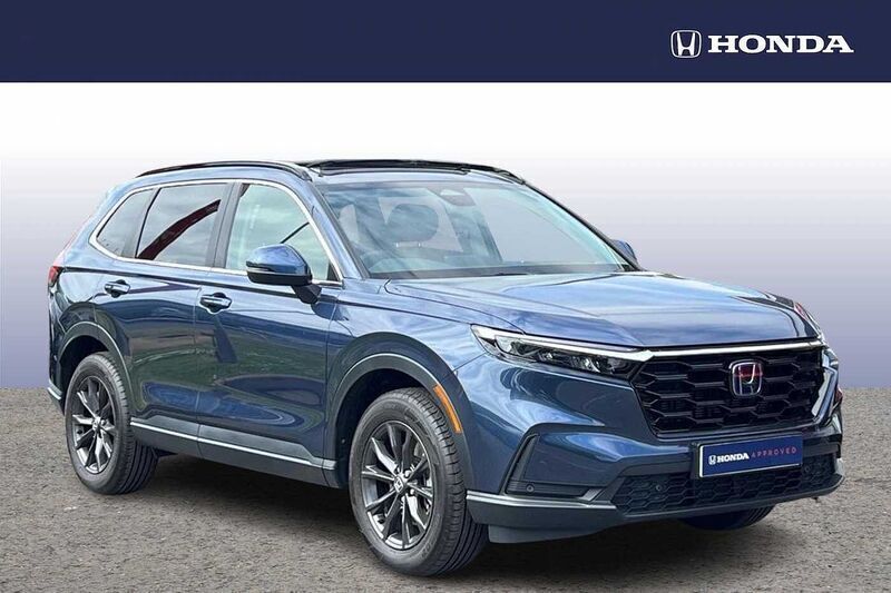 Canyon river blue Used 2024 Honda CR-V Elegance SUV | £35,127 - Image 1/4