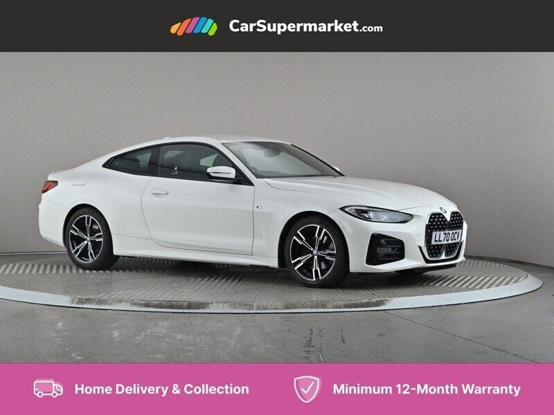 White Used 2021 BMW 420 M Sport Coupe | £24,376 (Fair price) - Image 1/4