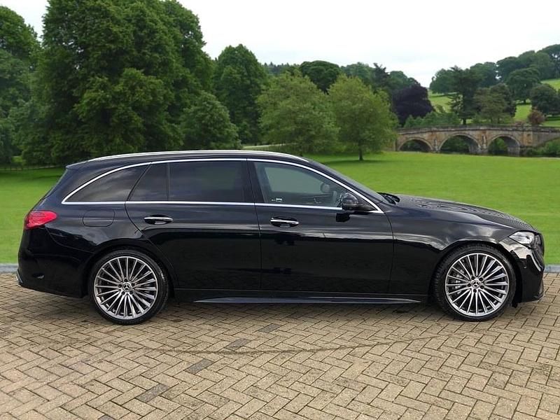 Used Mercedes C300 AMG Line Premium 2024 Obsidian black metallic Estate