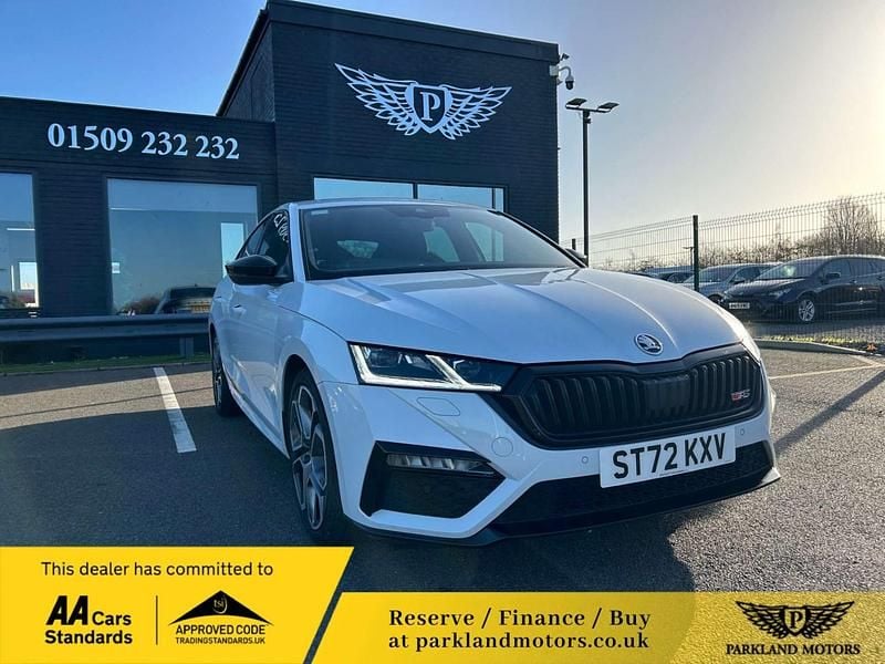 White Used 2022 Skoda Octavia vRS Hatchback | £19,795 (Fair price) - Image 1/4