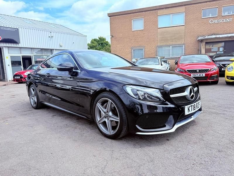 Used Mercedes C220 AMG line 2018 Black Coupe