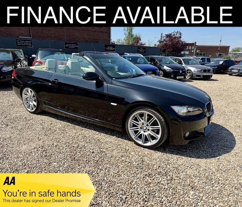 Black Used 2009 BMW 320 Cabriolet M Sport Cabriolet | £4,695 (Fair price) - Image 1/3