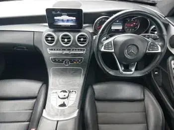 Used Mercedes C220 AMG line 170 HP (125 kW) 2018 Blue Coupe