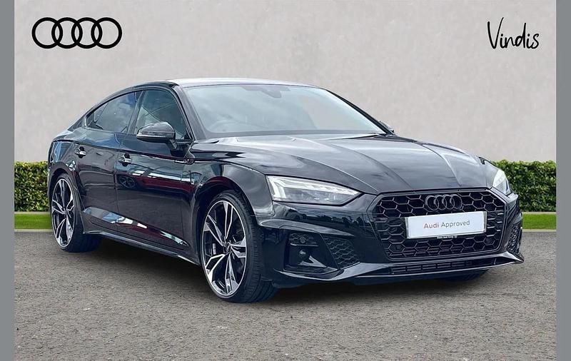 Black Used 2023 Audi A5 Sportback Black Edition Hatchback | £35,248 (Expensive) - Image 1/4