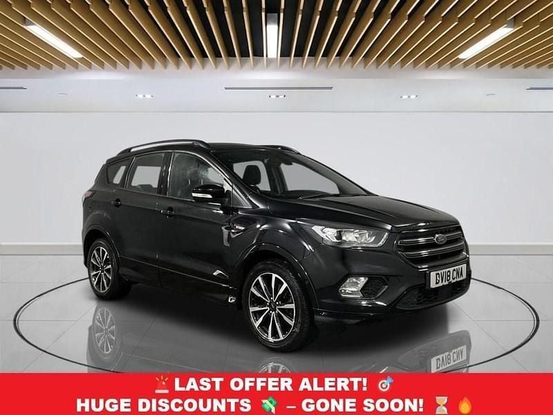 Black Used 2018 Ford Kuga ST-Line SUV | £11,249 (Good price) - Image 1/4