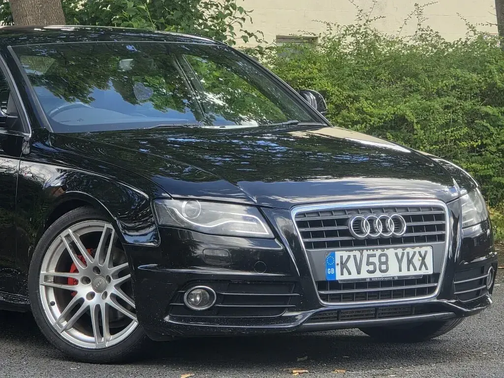 Used Audi A4 S-Line 140 HP (102 kW) 2008 Black Sedan