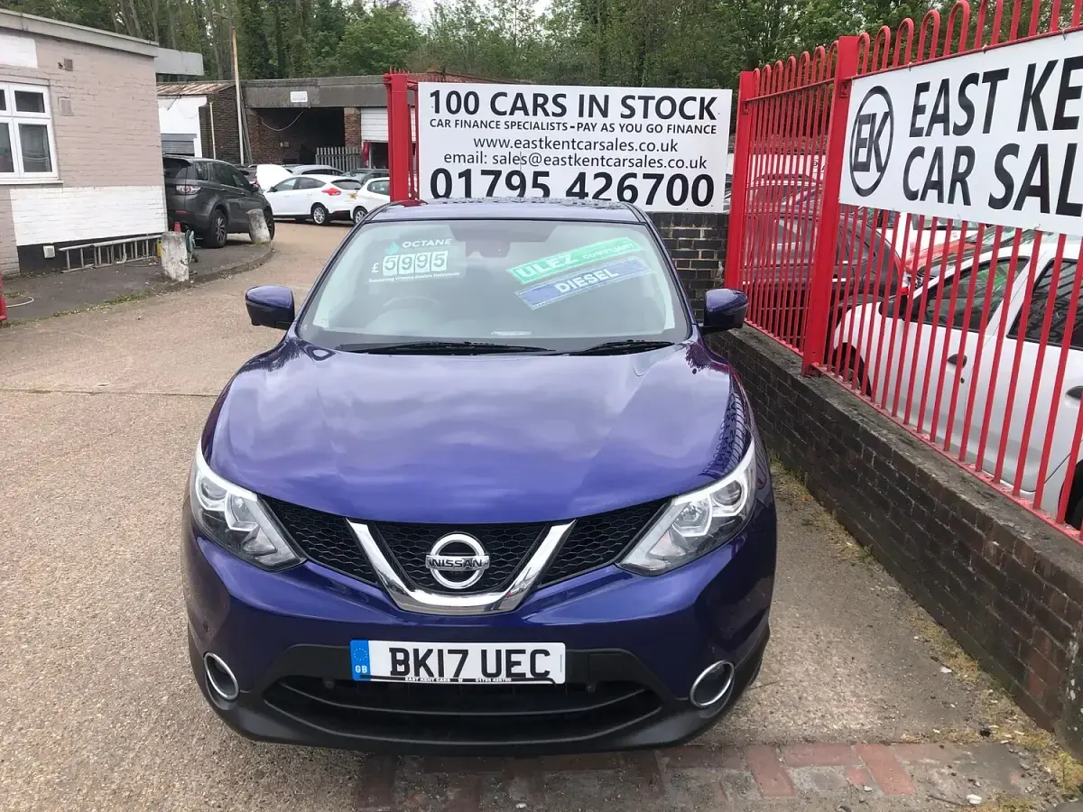 Used Nissan Qashqai N-Connecta 130 HP (95 kW) 2017 Blue SUV