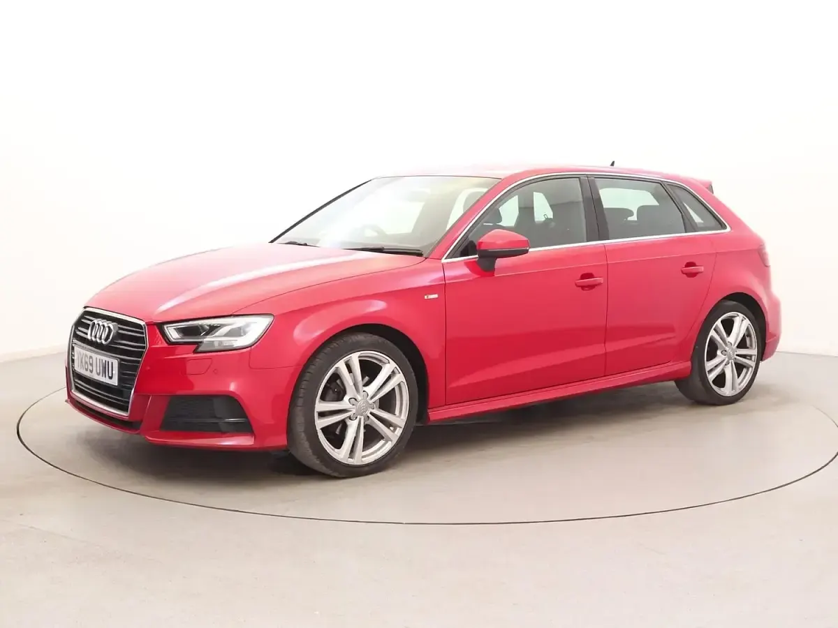 Used Audi A3 S-Line 150 HP (110 kW) 2019 Red Sedan