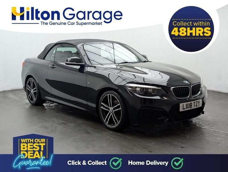 Used BMW 218 M Sport 136 HP (100 kW) 2018 Black Cabriolet