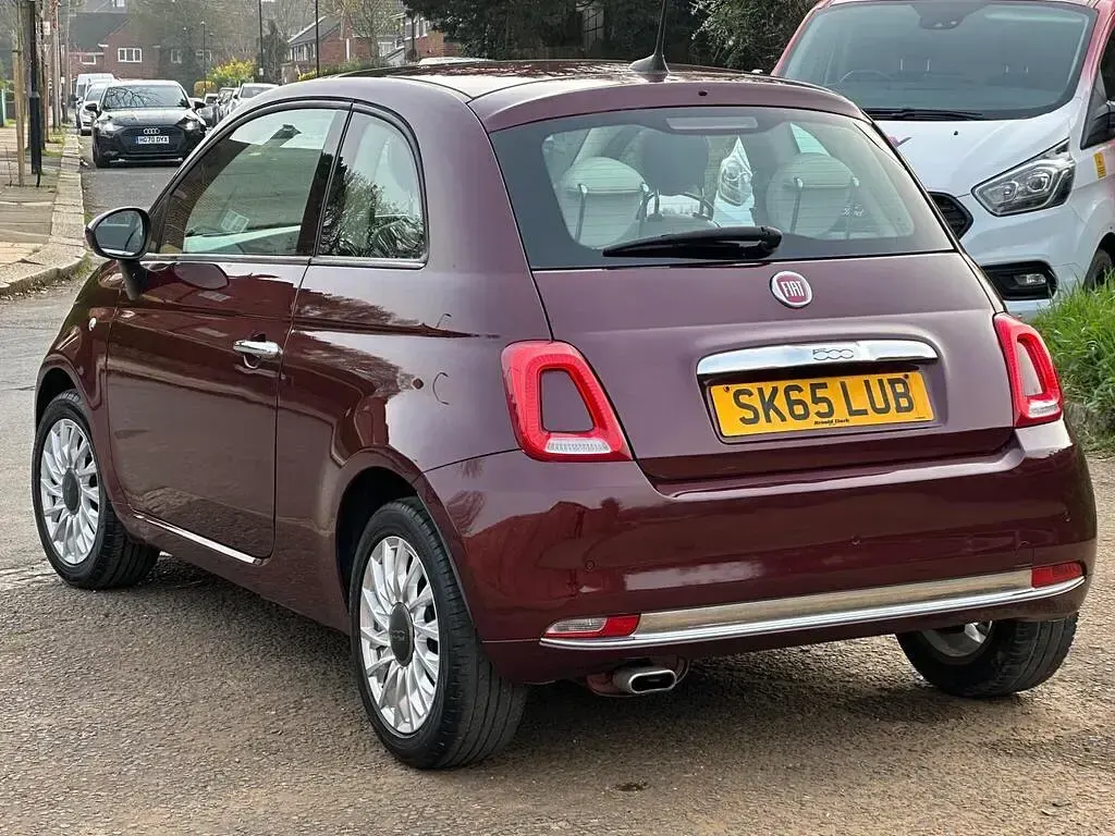 Used Fiat 500 Lounge 69 HP (50 kW) 2015 Red Hatchback