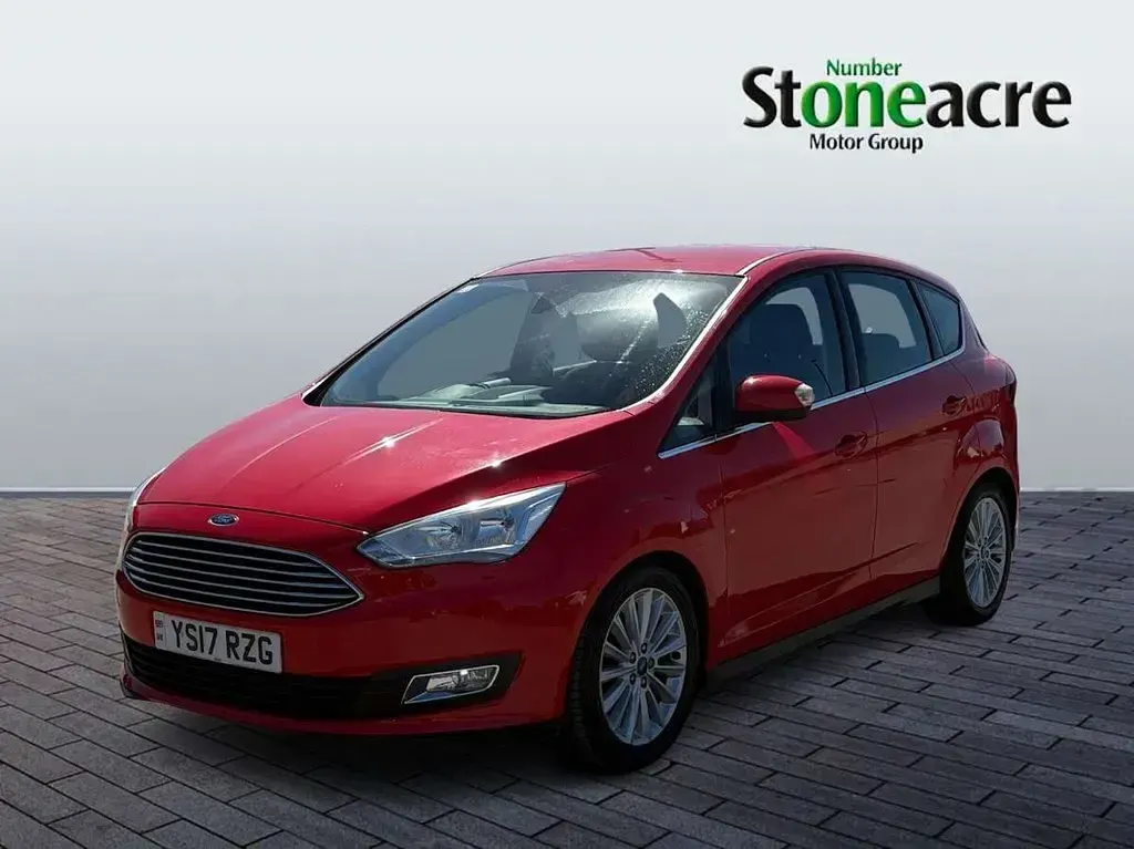 Used Ford C-MAX Titanium 123 HP (90 kW) 2017 Red MPV
