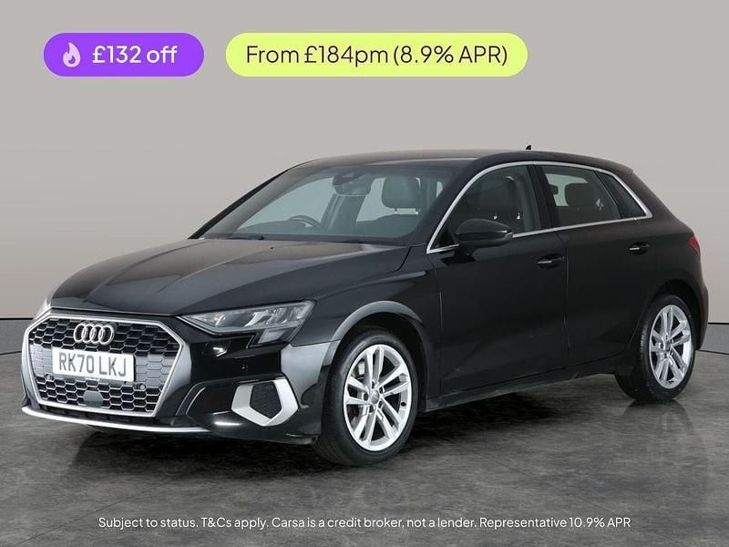 Black Used 2020 Audi A3 Sport Hatchback | £13,682 (Good price) - Image 1/2