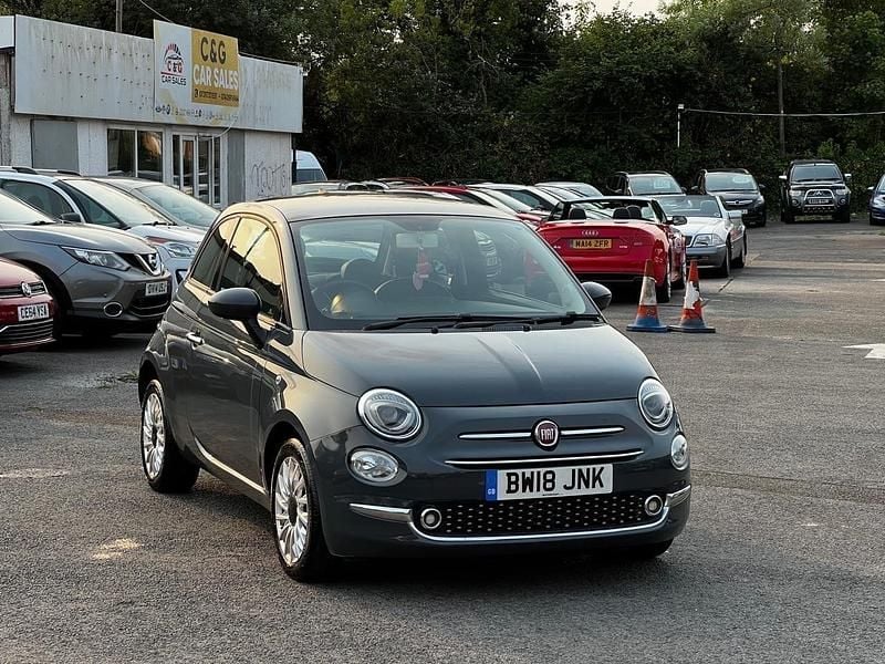 Grey Used 2018 Fiat 500 Lounge Hatchback | £3,995 (Good price) - Image 1/4