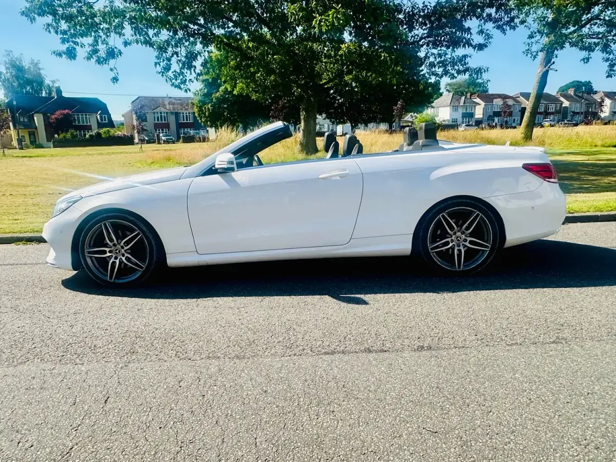 Used Mercedes E250 AMG line 2014 White Cabriolet