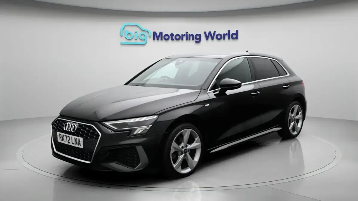 Begagnad Audi A3 S-Line 148 HK (108 kW) 2022 Svart Sedan