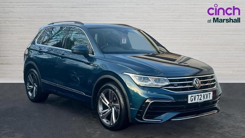 Blue Used 2023 VW Tiguan R-line Edition SUV | £24,090 (Fair price) - Image 1/4