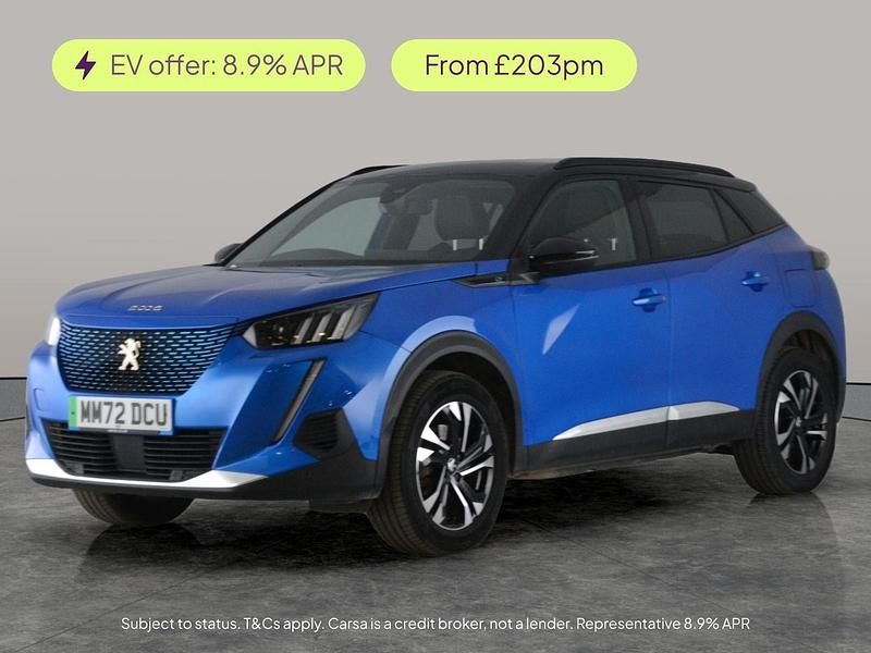 Blue Used 2022 Peugeot e-2008 GT SUV | £13,452 (Fair price) - Image 1/1