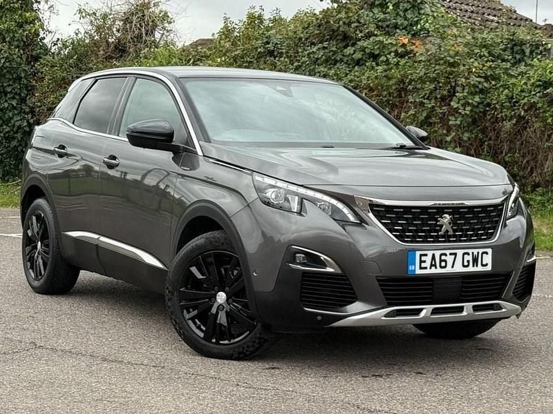 Grey Used 2017 Peugeot 3008 GT-line Hatchback | £10,990 (Fair price) - Image 1/4