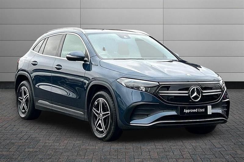 Denim blue Used 2022 Mercedes EQA300 AMG line SUV | £19,690 (Good price) - Image 1/4