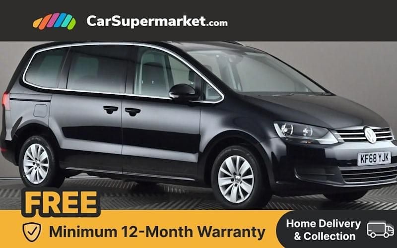 Black Used 2019 VW Sharan SE MPV | £17,697 (Fair price) - Image 1/4