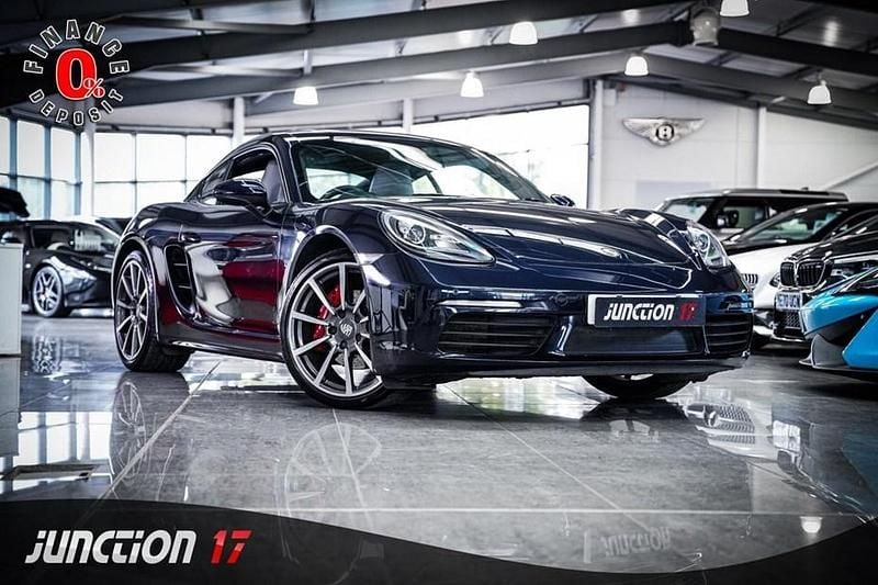 Used Porsche 718 Cayman 350 HP (257 kW) 2017 Blue Coupe