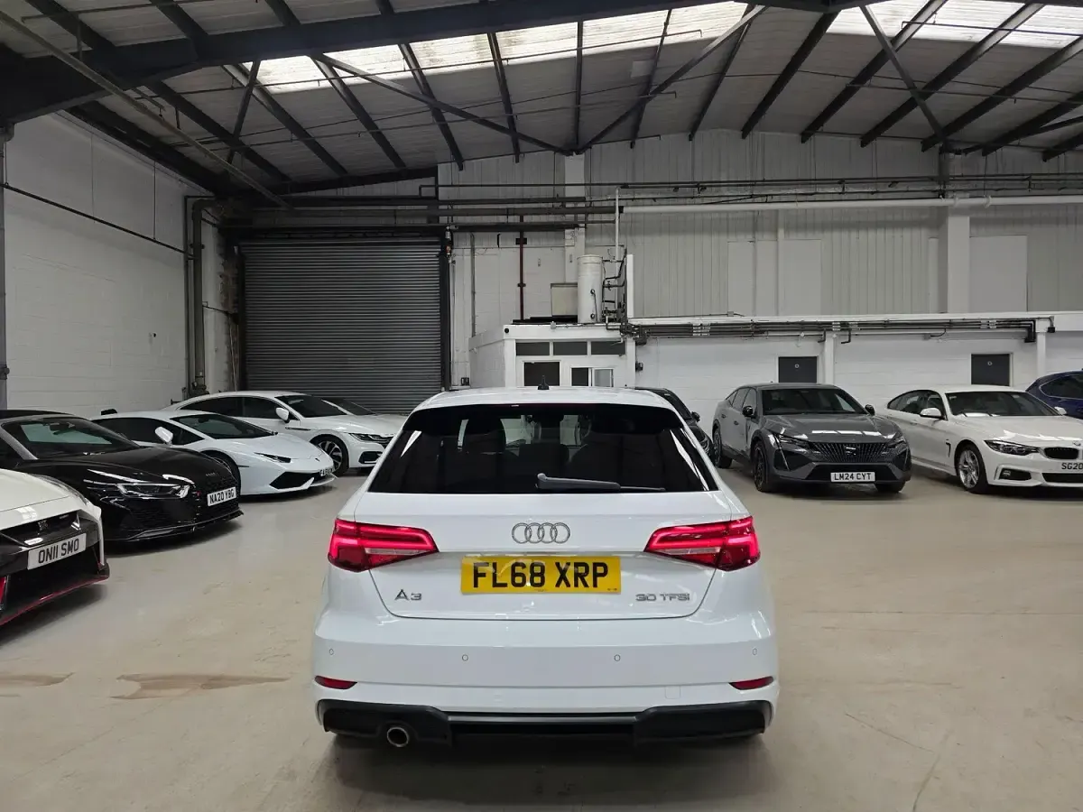 Used Audi A3 Sportback Black Edition 2018 White Hatchback