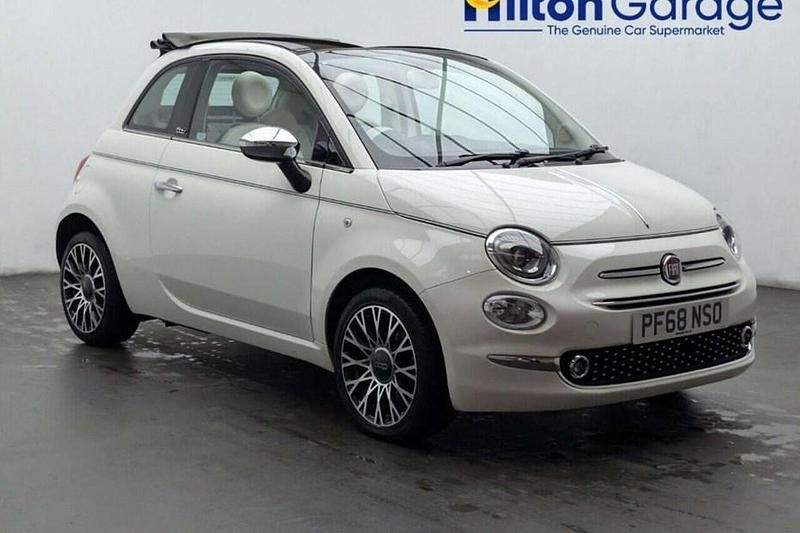 Used Fiat 500C Collezione 69 HP (50 kW) 2018 White Cabriolet
