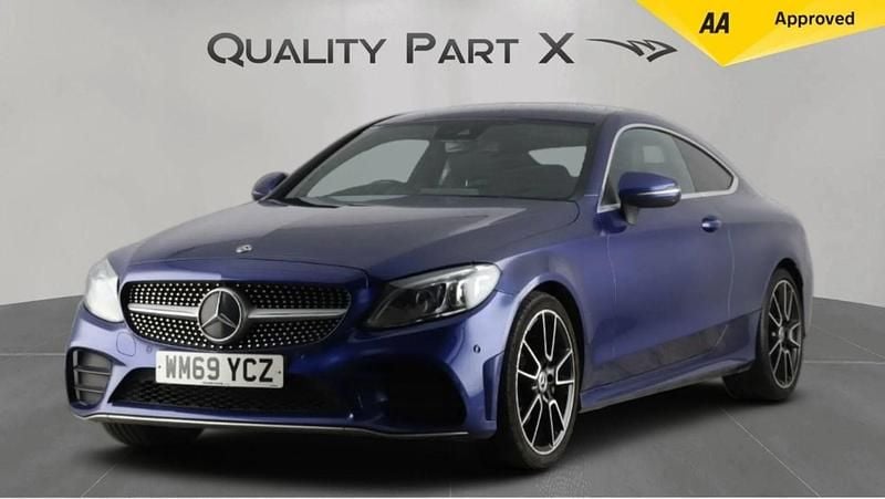 Used Mercedes C200 AMG Line Premium 2020 Blue Coupe