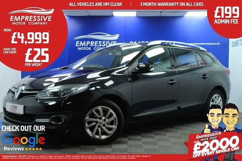 Black Used 2015 Renault Mégane GrandTour Dynamique Estate | £4,999 (Fair price) - Image 1/4