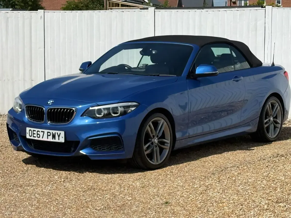 Used BMW 218 M Sport 134 HP (98 kW) 2017 Blue Cabriolet