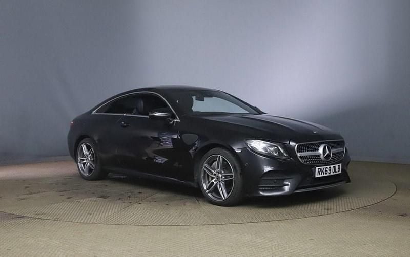 Used Mercedes E350 AMG line 313 HP (230 kW) 2019 Black Coupe