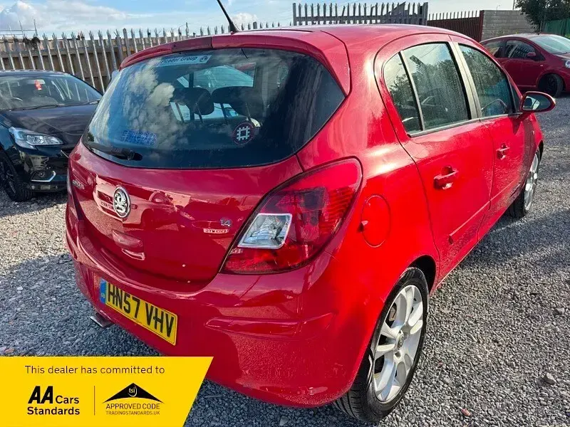 Used Vauxhall Corsa 90 HP (66 kW) 2007 Red Hatchback