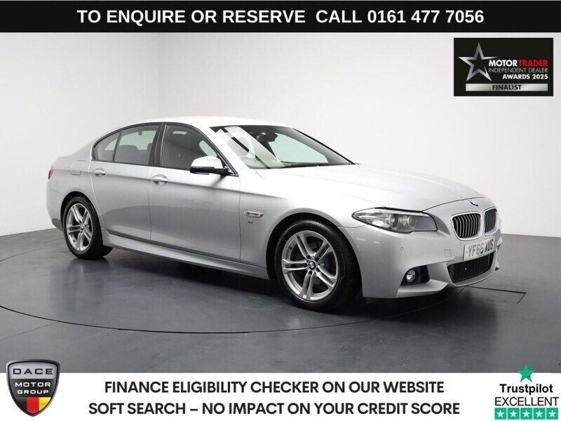 Silver Used 2016 BMW 520 M Sport Sedan | £13,990 (Fair price) - Image 1/3