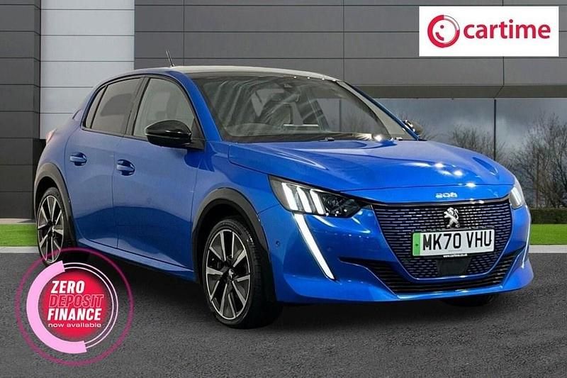 Used Peugeot e-208 GTi 100 kW (136 HP) 2020 Blue Hatchback