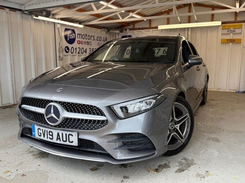 Grey Used 2019 Mercedes A200 AMG line Hatchback | £17,790 (Fair price) - Image 1/4