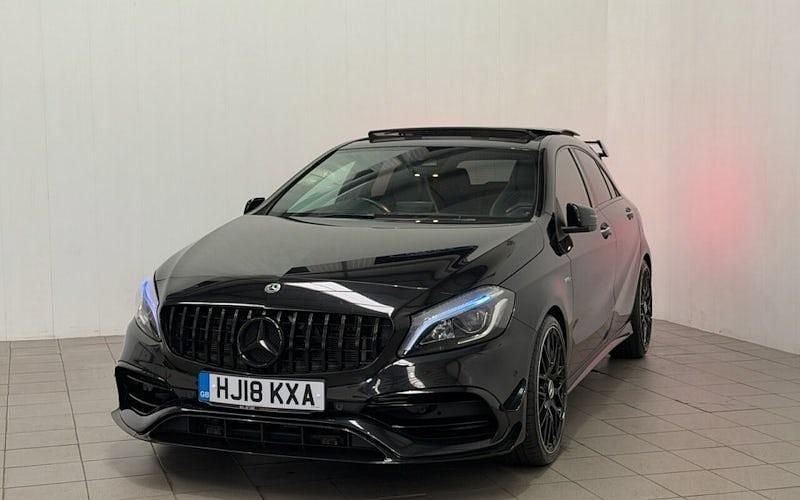 Used Mercedes A45 AMG Premium 381 HP (280 kW) 2018 Black Hatchback