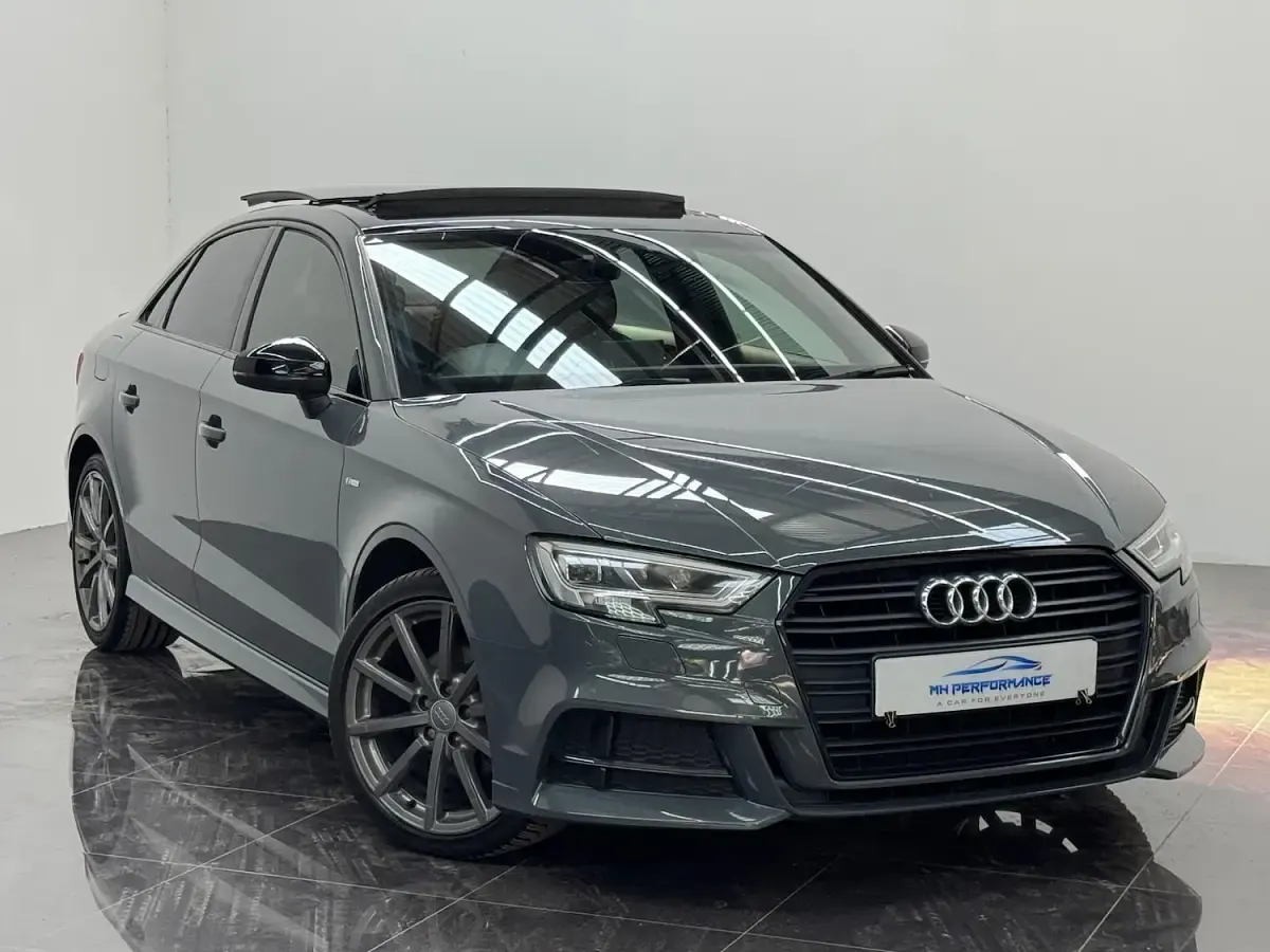 Used Audi A3 Black Edition 150 HP (110 kW) 2018 Grey Sedan