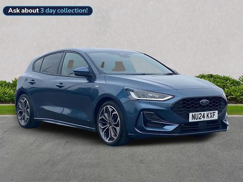 Blue Used 2024 Ford Focus ST-Line X Hatchback | £17,499 (Fair price) - Image 1/4