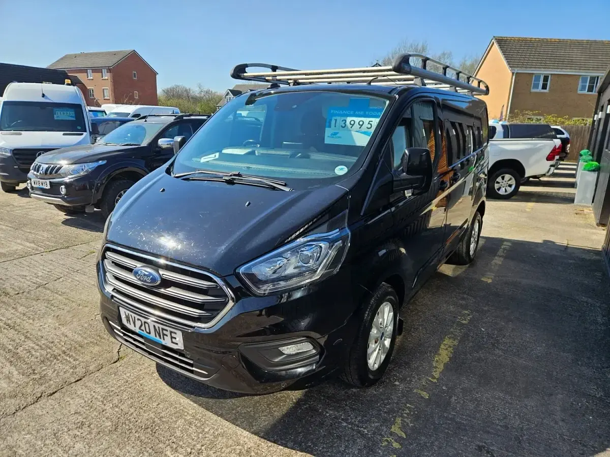 Used Ford Transit Custom Limited 170 HP (125 kW) 2020 Black Van