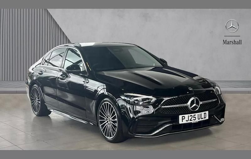 Black Used 2025 Mercedes C200 AMG Line Premium Plus Sedan | £43,780 - Image 1/4