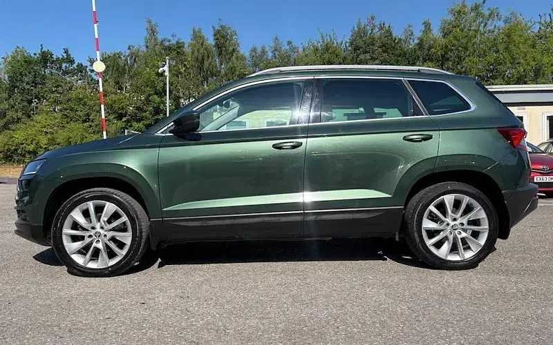 Used Skoda Karoq SE L 150 HP (110 kW) 2018 Green SUV
