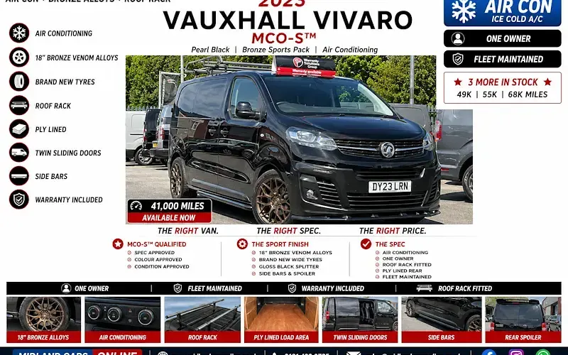 Used Vauxhall Vivaro 101 HP (74 kW) 2023 MPV
