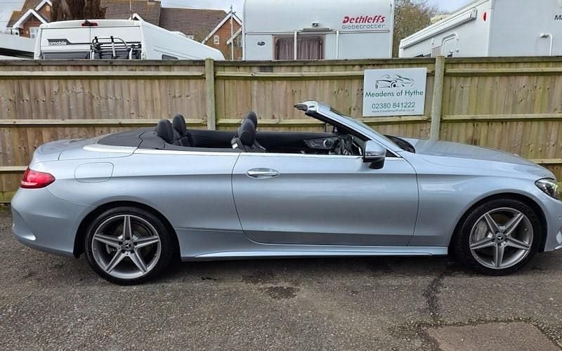 Used Mercedes C250 AMG Line Premium Plus 204 HP (150 kW) 2017 Silver Cabriolet