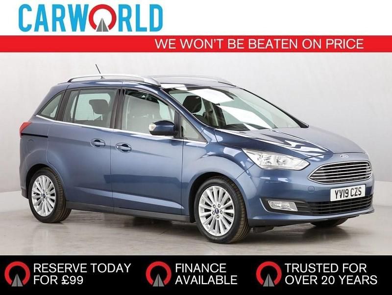 Blue Used 2019 Ford Grand C-Max Titanium MPV | £8,984 (Fair price) - Image 1/3