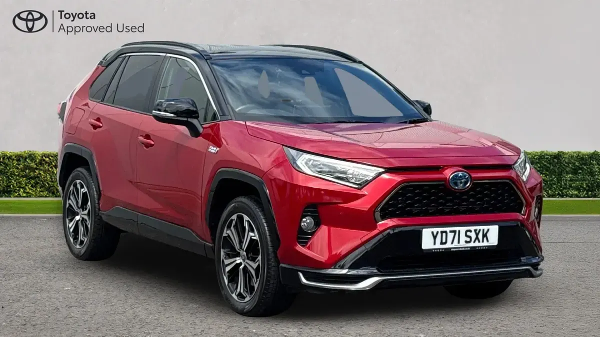 Used Toyota RAV4 Hybrid 306 HP (225 kW) 2021 Scarlet flare bitone SUV