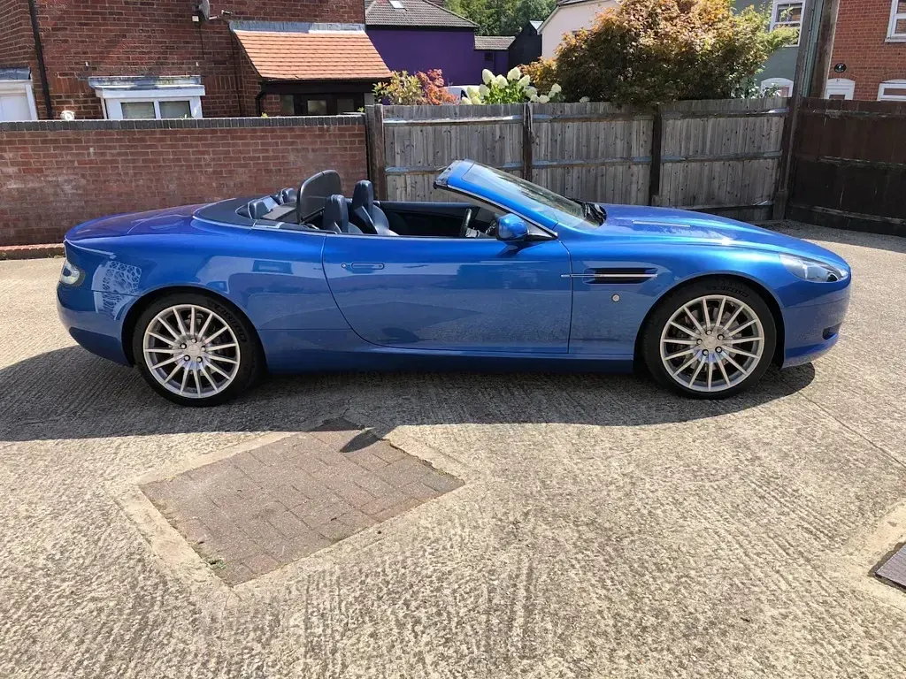 Used Aston Martin DB9 450 HP (330 kW) 2005 Vertigo blue Cabriolet