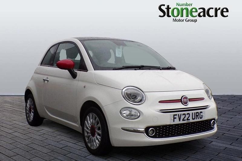 White Used 2022 Fiat 500 Red Hatchback | £10,995 - Image 1/1