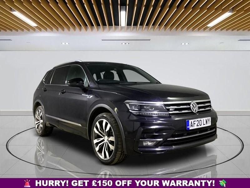 Black Used 2020 VW Tiguan Allspace R-line SUV | £17,199 (Super price) - Image 1/4