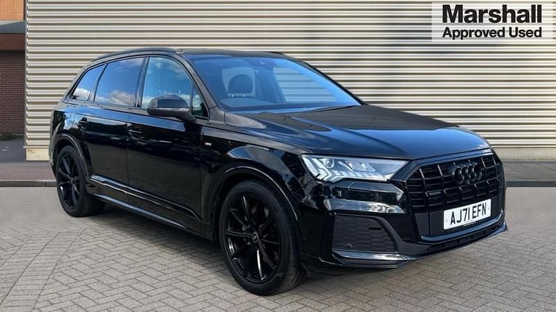 Metallic ebony black Used 2022 Audi Q7 Black Edition SUV | £38,608 (Fair price) - Image 1/4